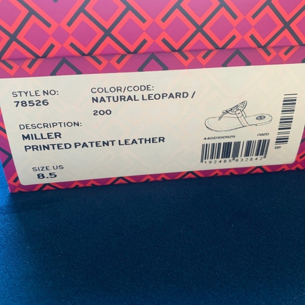 New womens 8.5 Tory Burch Miller sandals in leopard! - Picture 5 of 5